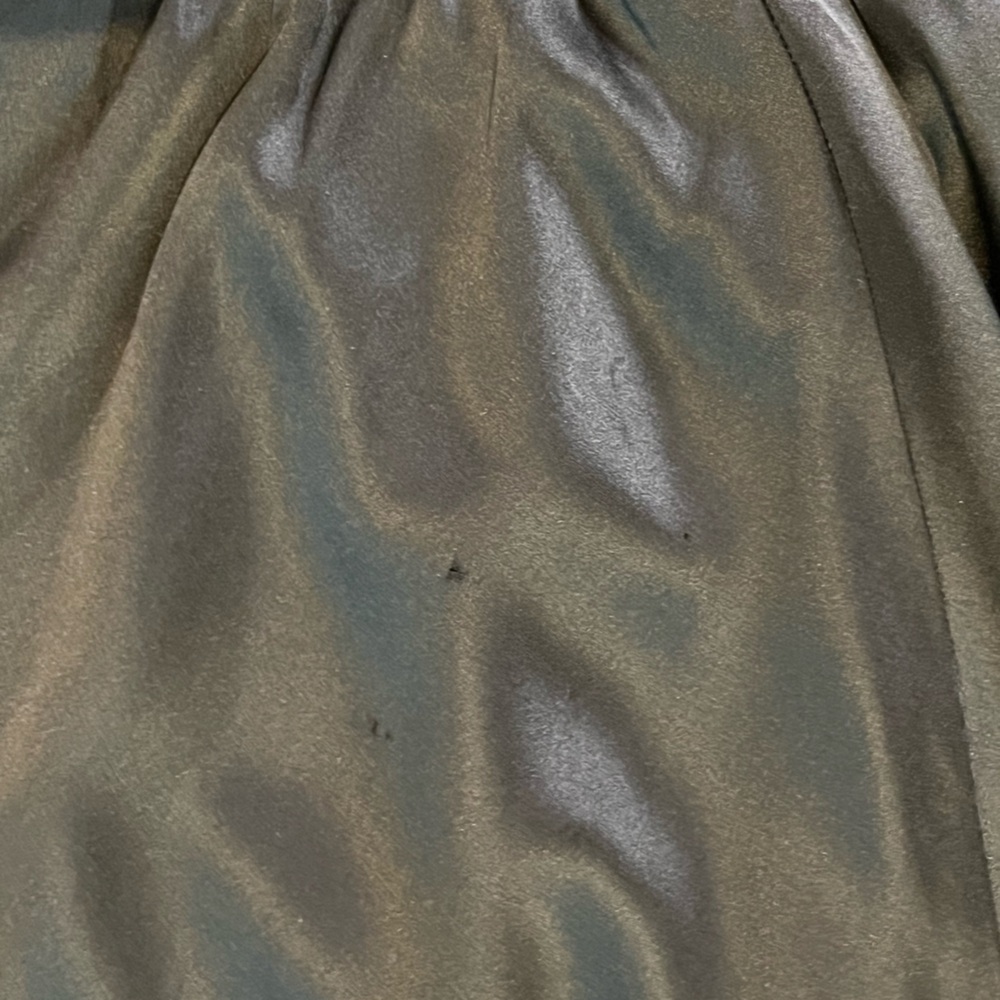 Co-Op Black Plunge Skater Dress Women’s 6 Silk Party Fit Flare - Picture 8 of 8